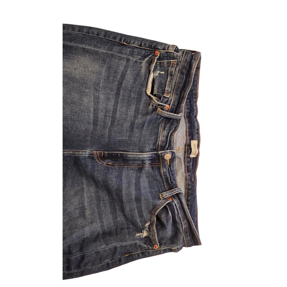 Artemis Vintage Flare Leg Jeans Blue Medium Wash Side Slit Size 20 Distressed - Picture 7 of 11